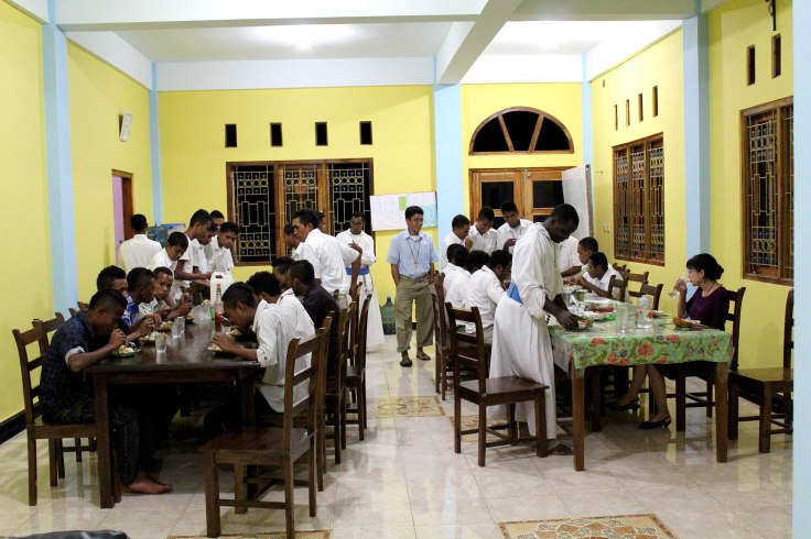 Dinner time at the monastery (5 June 2013)