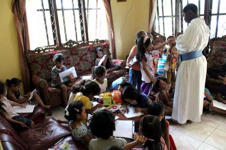 Br Emmanuel giving the class (16 December 2012)