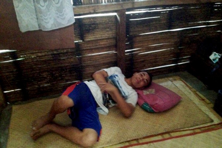 Neighbour’s house, Joey…showing me his bed