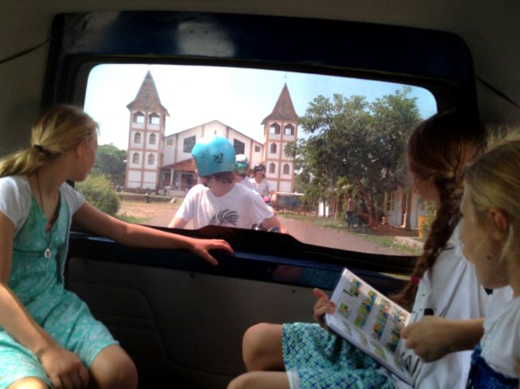 Travelling back to the monastery from mass