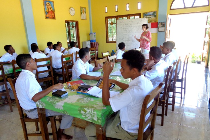 English lesson with the novices