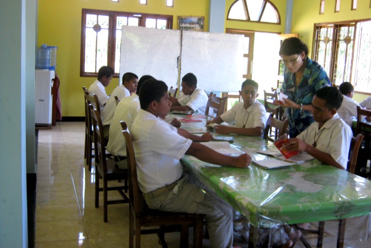 English lesson with the novices