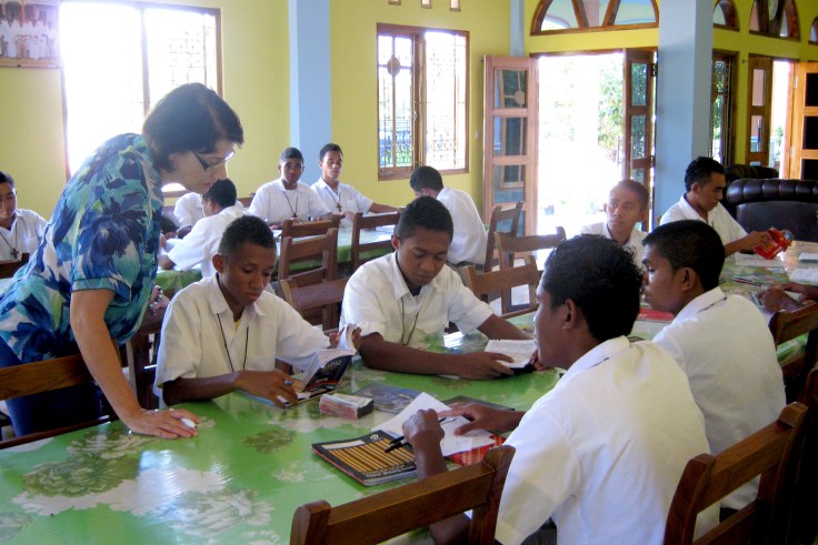 English lesson with the novices