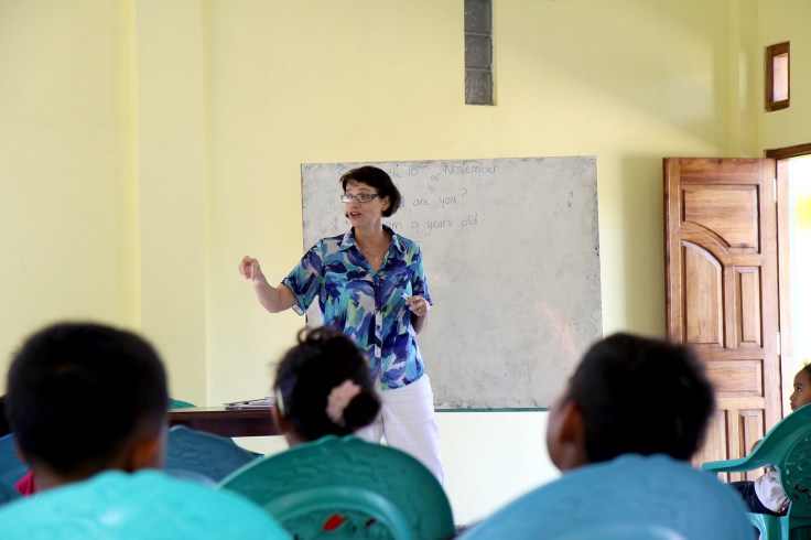 English lesson for the children