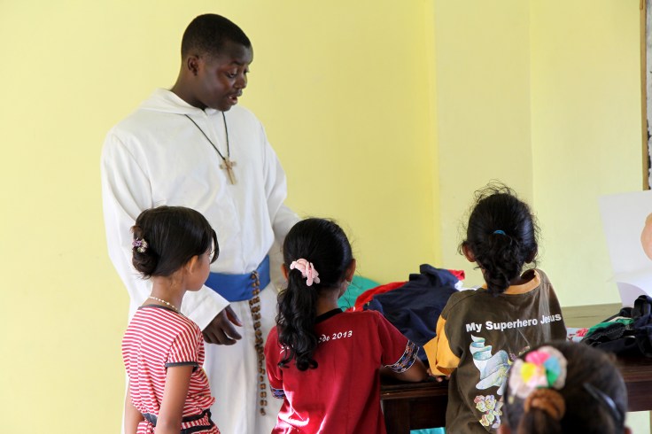 Brother Emmanuel and the children