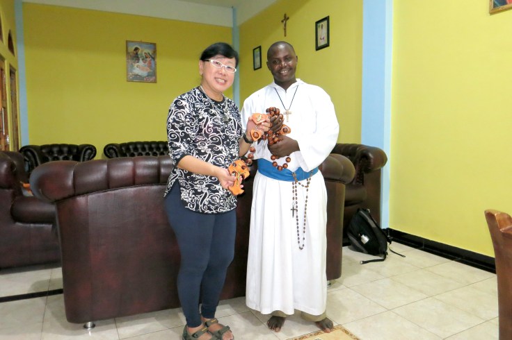 English class is over and a visitor arrives from Jakarta with a gift