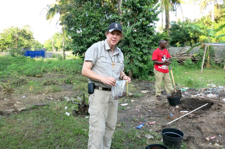 Planting pumpkin seeds