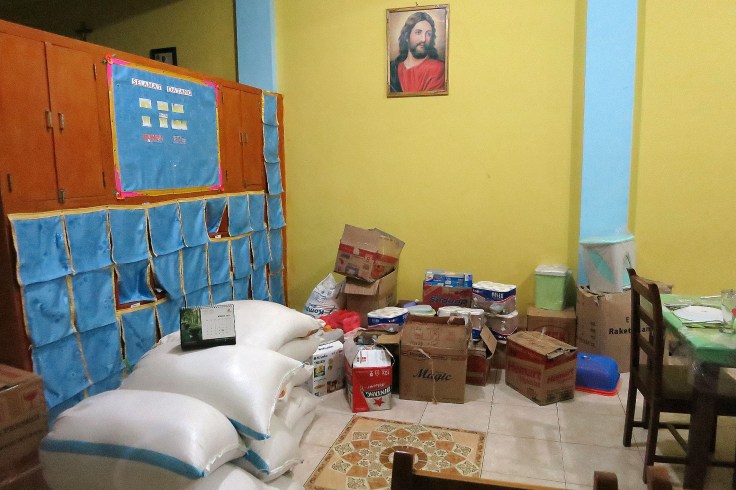 30. With other supplies bought downtown