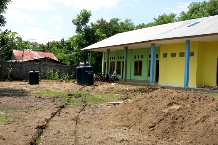 Novices resting after a days work outside the English class (February 2014)