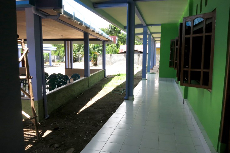 Undercover area with first wing on right (March 2015)