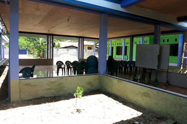 Undercover area for English class (March 2015)