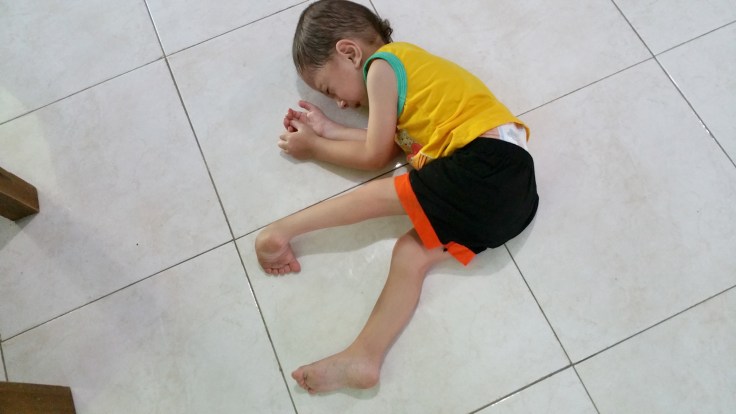 Patrick is 4 years old and cannot sit up (March 2015)