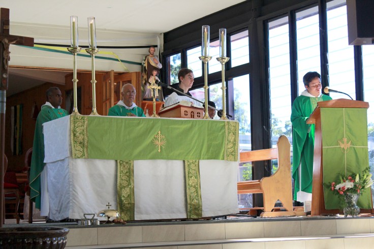 3 Concelebration of Mass - Frs Ambrose and Henry, and V Rev Fr Ho Lung