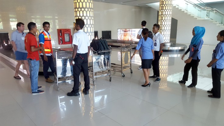 5. Airport arrivals hall - Yes with just three luggage trolleys