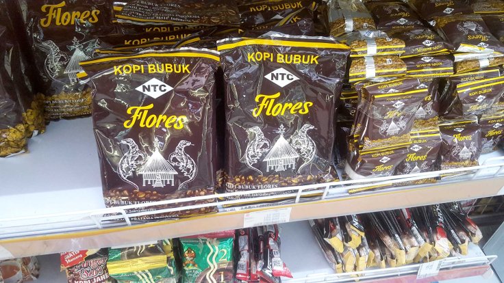 1. Very good and famous Flores Kopi (coffee) at the supermarket Roxy Mart
