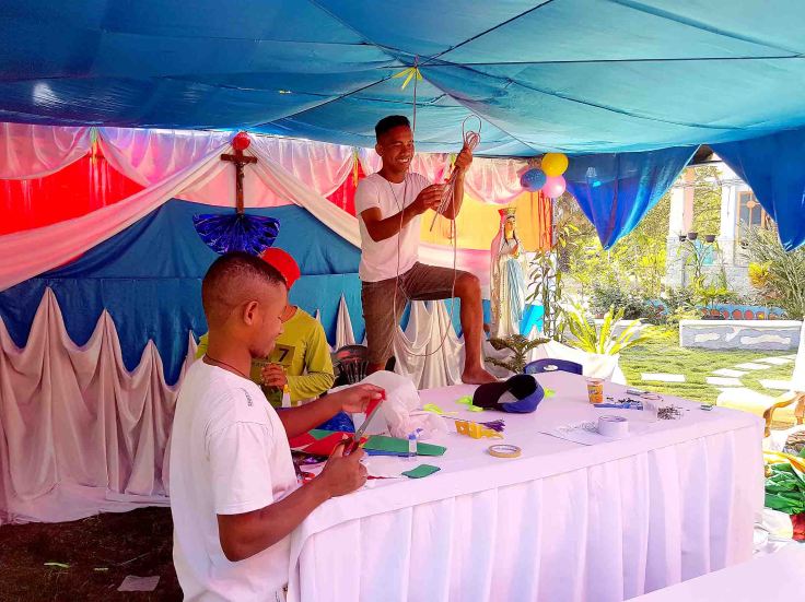 10. The altar is almost ready