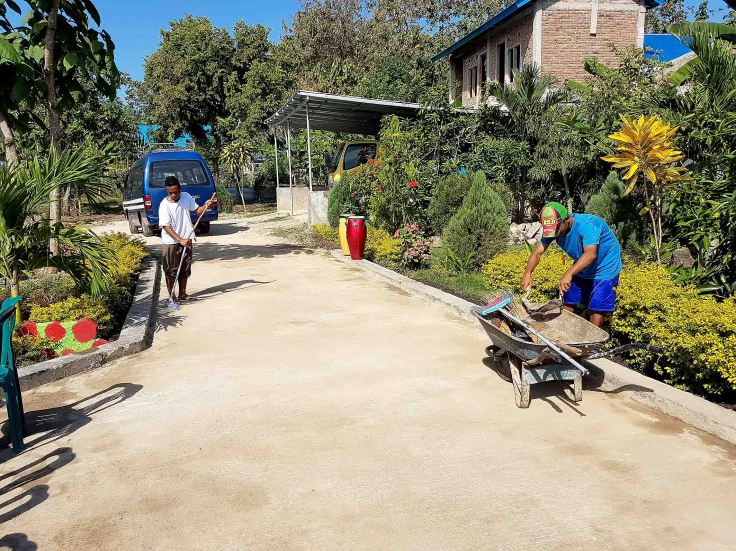 5. Preparing the garden