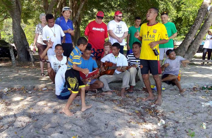 3. A break at the beach with a little song