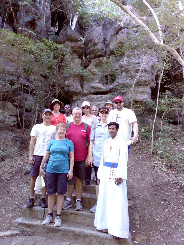 7. Group shot outside the cave