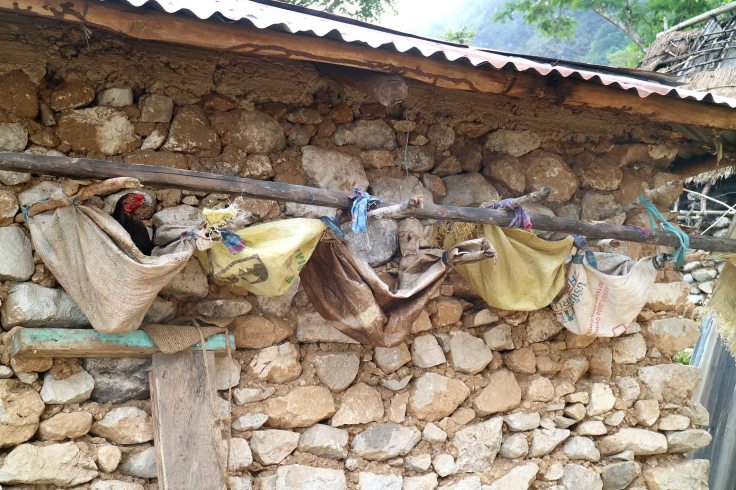 28. Chicken coop on the wall of the house