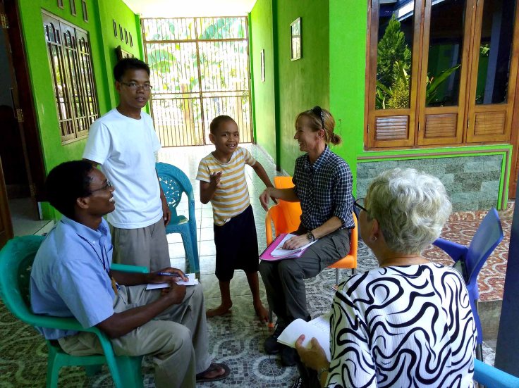 3. With young boy Delvi