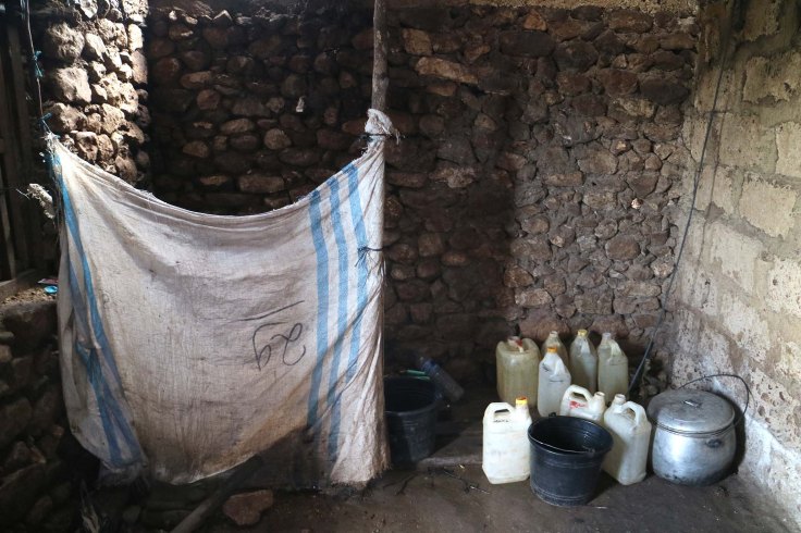 30. As we enter the house, the shower is on the left,...